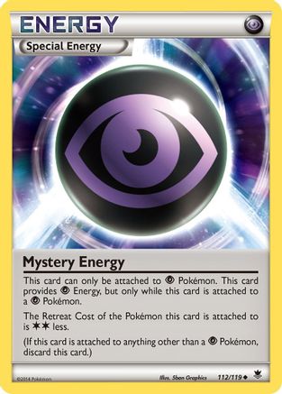 Mystery Energy 112  - Reverse Holofoil XY  Phantom Forces - Uncommon
