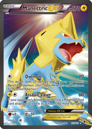 Manectric EX (113 Full Art) (113/119) [XY  Phantom Forces] Holofoil - Ultra Rare