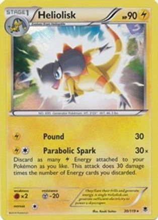 Heliolisk (XY Phantom Forces) (30/119) [Deck Exclusives] Normal - Rare