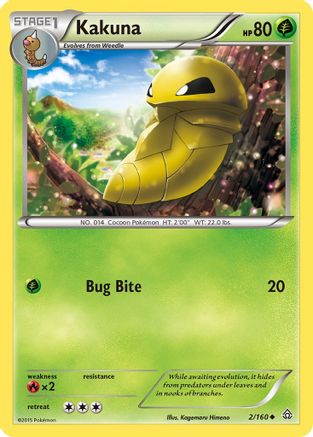 Kakuna (2/160) [XY  Primal Clash] Normal - Uncommon