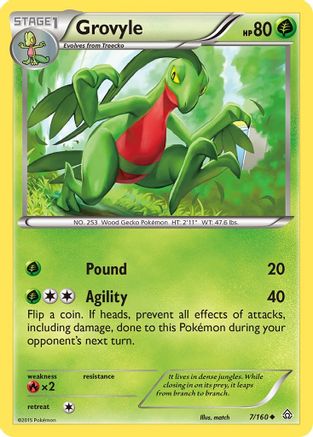 Grovyle (007/160) [XY  Primal Clash] Normal - Uncommon