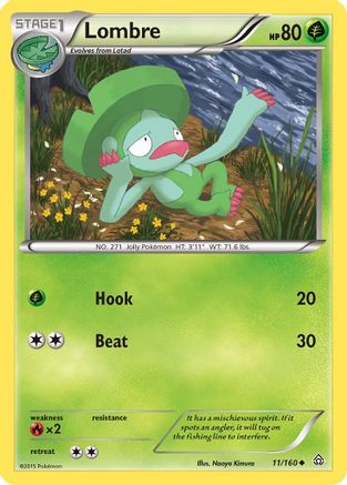 Lombre 011  - Reverse Holofoil XY  Primal Clash - Uncommon