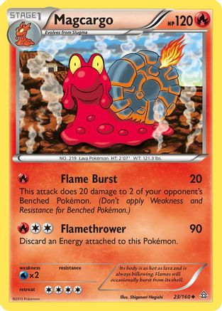 Magcargo  - Reverse Holofoil XY  Primal Clash - Uncommon
