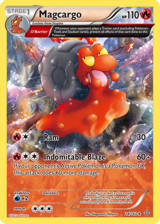 Magcargo (Omega) 024  - Reverse Holofoil XY  Primal Clash - Rare