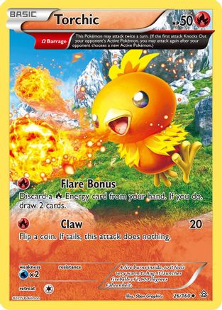 Torchic (Omega) (026/160) [XY  Primal Clash] Normal - Uncommon