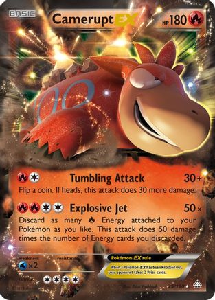 Camerupt EX (029/160) [XY  Primal Clash] Holofoil - Ultra Rare