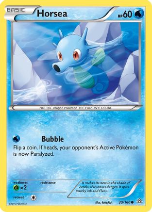 Horsea (30/160) [XY  Primal Clash] Normal - Common