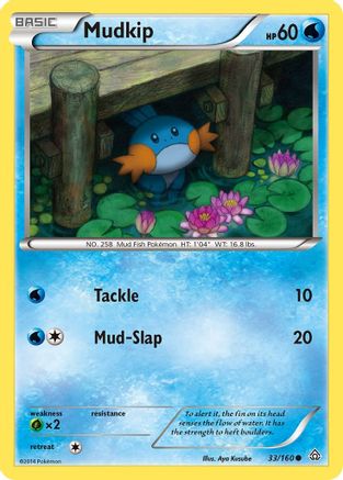 Mudkip 033  - Reverse Holofoil XY  Primal Clash - Common