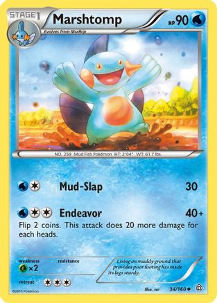 Marshtomp 034  XY  Primal Clash - Uncommon