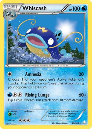 Whiscash (40/160) [XY  Primal Clash] Normal - Uncommon