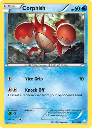 Corphish (42/160) [XY  Primal Clash] Normal - Common