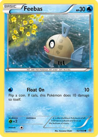 Feebas (043/160) [XY  Primal Clash] Reverse Holofoil - Common