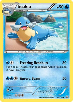 Sealeo (47/160) [XY  Primal Clash] Normal - Uncommon