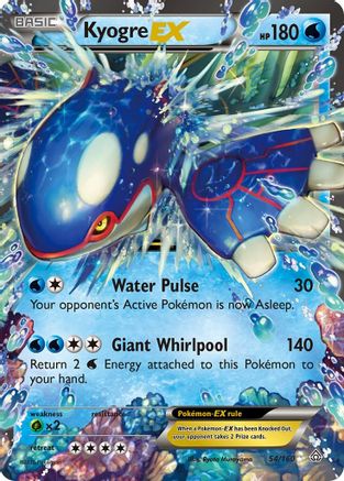 Kyogre EX (054/160) [XY  Primal Clash] Holofoil - Ultra Rare