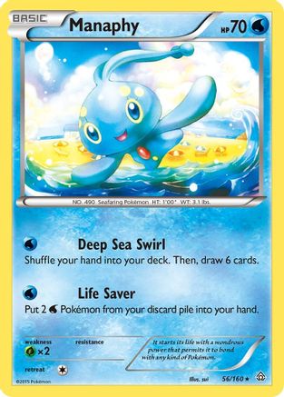 Manaphy  - Reverse Holofoil XY  Primal Clash - Holo Rare