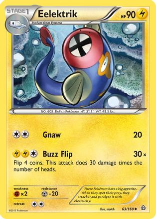Eelektrik (63/160) [XY  Primal Clash] Normal - Uncommon