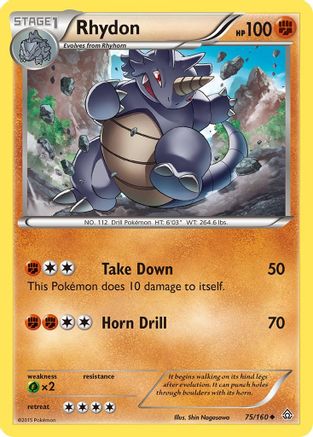 Rhydon (75/160) [XY  Primal Clash] Normal - Uncommon