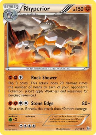 Rhyperior (76/160) [XY  Primal Clash] Normal - Rare