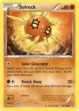 Solrock (83/160) [XY  Primal Clash] Normal - Common