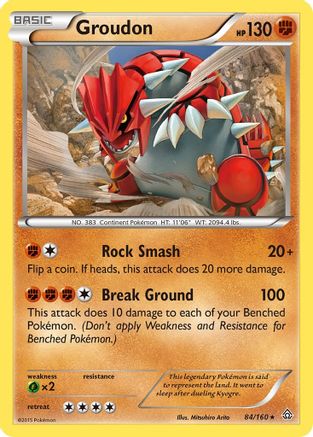 Groudon (084/160) [XY  Primal Clash] Normal - Rare