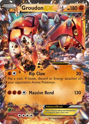 Groudon EX (085/160) [XY  Primal Clash] Holofoil - Ultra Rare