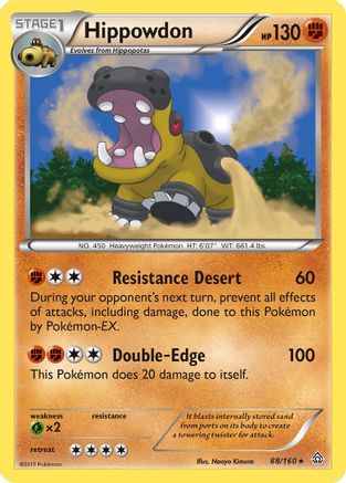 Hippowdon (88/160) [XY  Primal Clash] Reverse Holofoil - Holo Rare