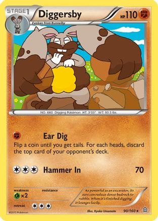 Diggersby (90/160) [XY  Primal Clash] Normal - Rare