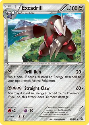 Excadrill (96/160) [XY  Primal Clash] Reverse Holofoil - Rare