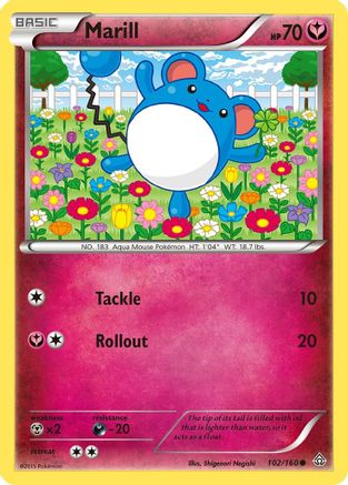 Marill 102  XY  Primal Clash - Common