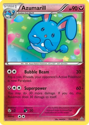 Azumarill (103/160) [XY  Primal Clash] Normal - Rare