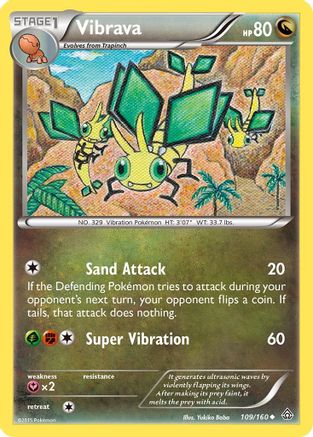 Vibrava (109/160) [XY  Primal Clash] Normal - Uncommon