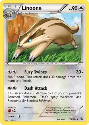 Linoone (112/160) [XY  Primal Clash] Normal - Uncommon