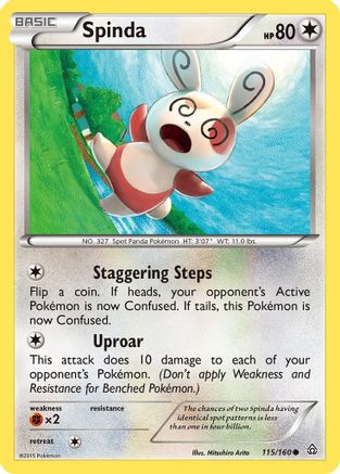 Spinda (115/160) [XY  Primal Clash] Normal - Common