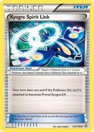Kyogre Spirit Link (132/160) [XY  Primal Clash] Reverse Holofoil - Uncommon