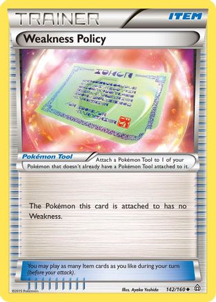 Weakness Policy (142/160) [XY  Primal Clash] Normal - Uncommon