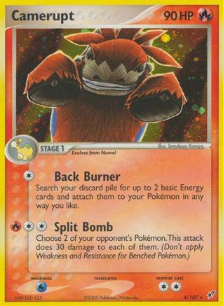 Camerupt (4/107) [Deoxys] Holofoil - Holo Rare