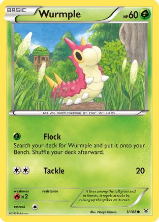 Wurmple (003/108) [XY  Roaring Skies] Normal - Common