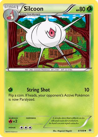 Silcoon (004/108) [XY  Roaring Skies] Normal - Uncommon