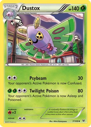 Dustox (007/108) [XY  Roaring Skies] Normal - Uncommon