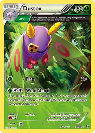 Dustox (8 Delta) (008/108) [XY  Roaring Skies] Reverse Holofoil - Rare