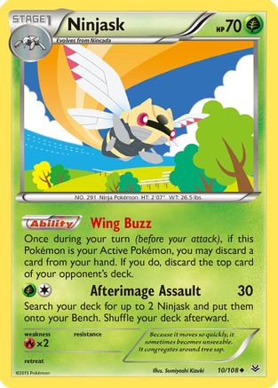 Ninjask 010  XY  Roaring Skies - Uncommon
