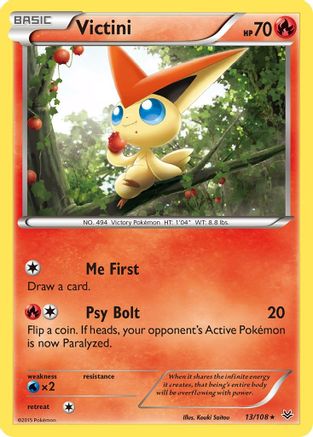 Victini (013/108) [XY  Roaring Skies] Normal - Rare