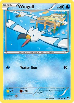 Wingull (018/108) [XY  Roaring Skies] Normal - Common