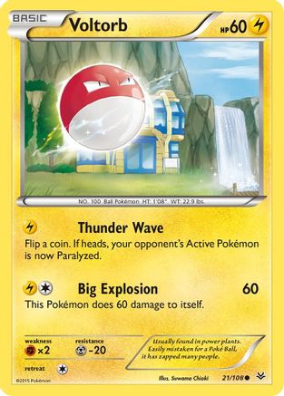 Voltorb (021/108) [XY  Roaring Skies] Normal - Common