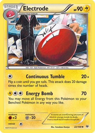 Electrode (022/108) [XY  Roaring Skies] Normal - Uncommon