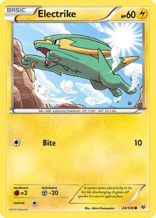 Electrike (024/108) [XY  Roaring Skies] Reverse Holofoil - Common