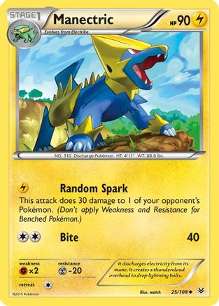 Manectric (025/108) [XY  Roaring Skies] Normal - Uncommon