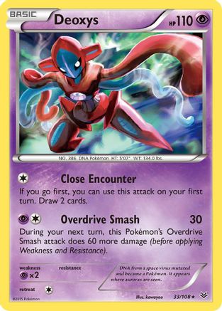Deoxys (033/108) [XY  Roaring Skies] Holofoil - Holo Rare
