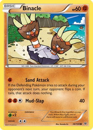 Binacle (038/108) [XY  Roaring Skies] Normal - Common