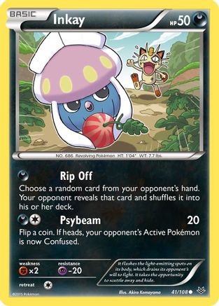 Inkay (041/108) [XY  Roaring Skies] Reverse Holofoil - Common